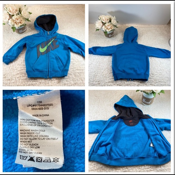 Nike baby 18 mnth zip up hooded‎ jacket - Picture 11 of 16